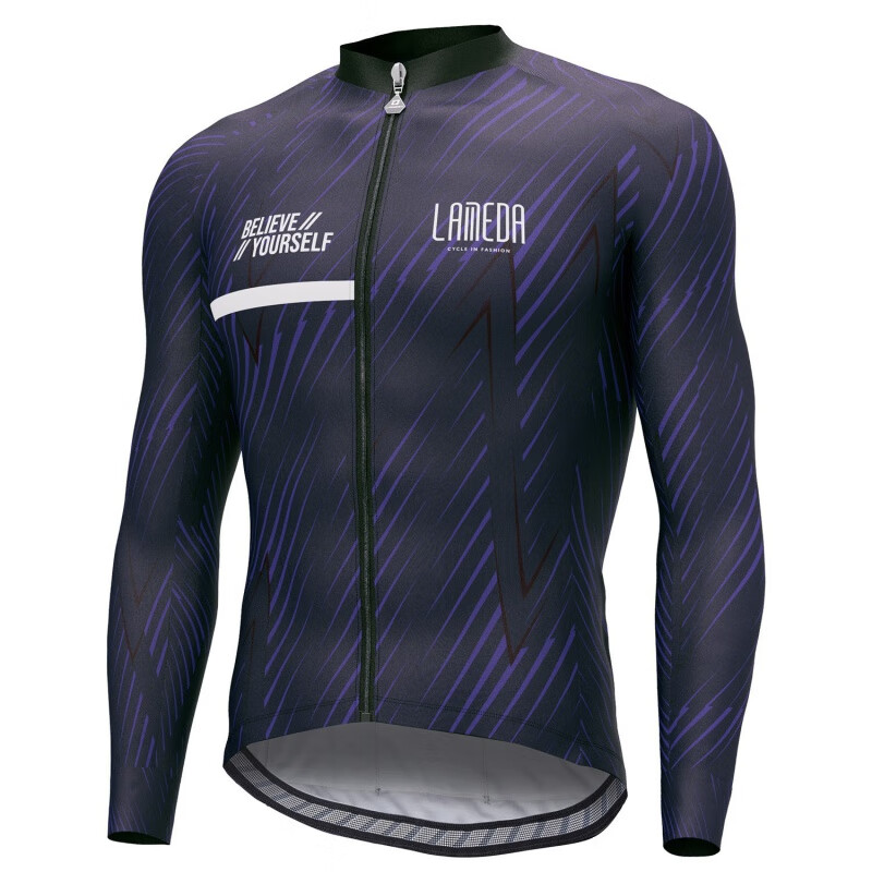 兰帕达秋冬款抓绒防风抓绒长袖男公路车单车服自行车骑行保暖长袖 月野 3XL