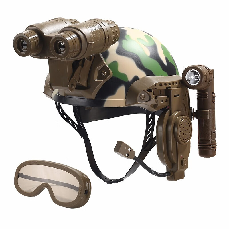 贝雷特特战队野战部队迷彩头盔军事作战帽子cs装备套装男孩儿童玩具