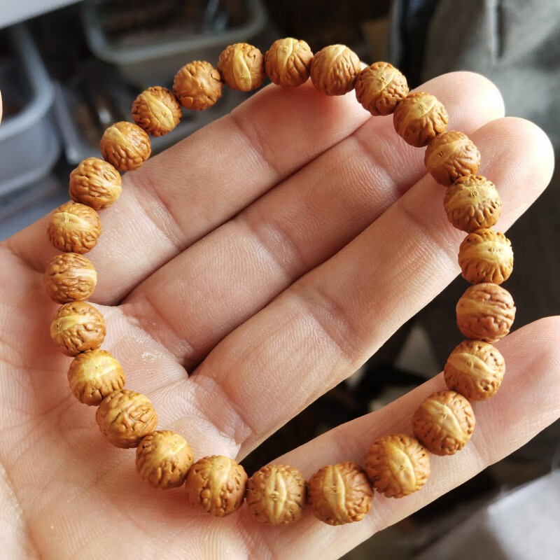 8凤眼菩提野生山枣核小凤眼文玩108 手串款无三通(7毫米) 8mm