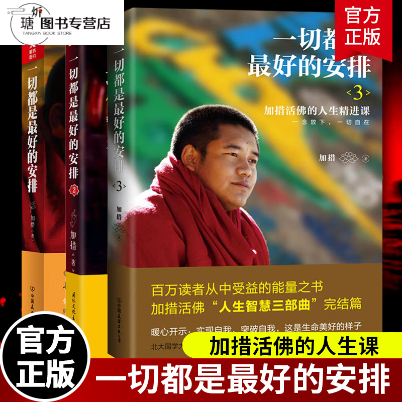 一切都是的安排1+2+3加措正版作品集全套3册西藏生死书索甲仁波切书籍正能量人生哲学心理学成功励志书