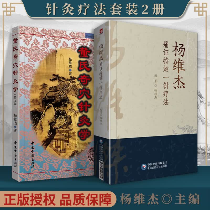 正版董氏奇穴针灸学(第2版)+杨维杰痛证特效一针疗法 中国医药科技出版社