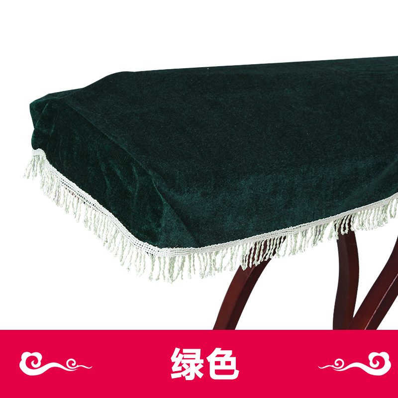 古筝防尘罩布 金丝绒古筝罩 防尘罩防尘套盖布古筝琴披163 165CM 通用古筝罩 墨绿