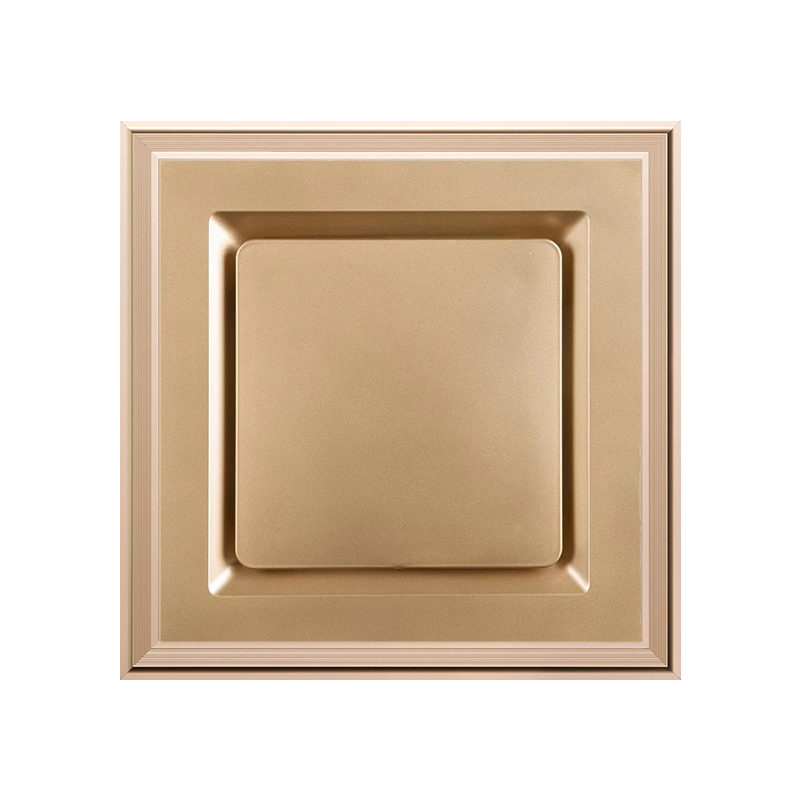 唔哩315x315*315通用铝扣板集成吊顶厨卫换气排气扇 金色大回形 315*