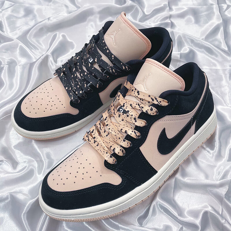 鞋带原创适配lowguavalce奶茶粉鸳鸯泼墨鞋带zbl 奶茶粉鸳鸯泼墨 140