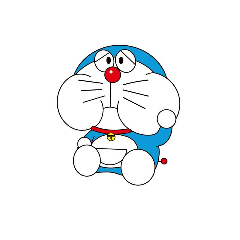 遮丑贴纸哆啦a梦卡通门贴卫生间卧室门贴纸儿童房间装饰墙贴大张 鼓嘴