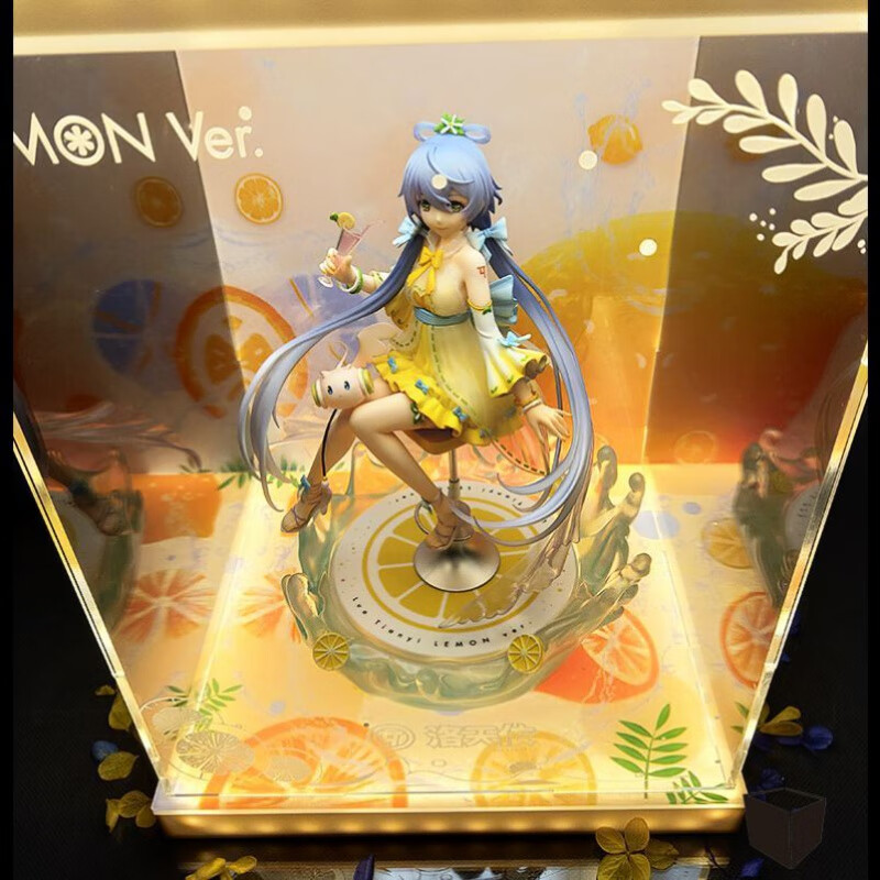 洛天依手办玩偶盒子 洛天依便宜景品柠檬香爆脆q版盲盒玩偶大模具公仔