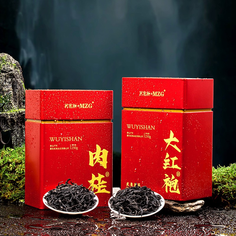 怪岩（guaiyan）特级大红袍茶叶肉桂茶500g武夷山岩茶正岩乌龙茶散茶罐装送礼