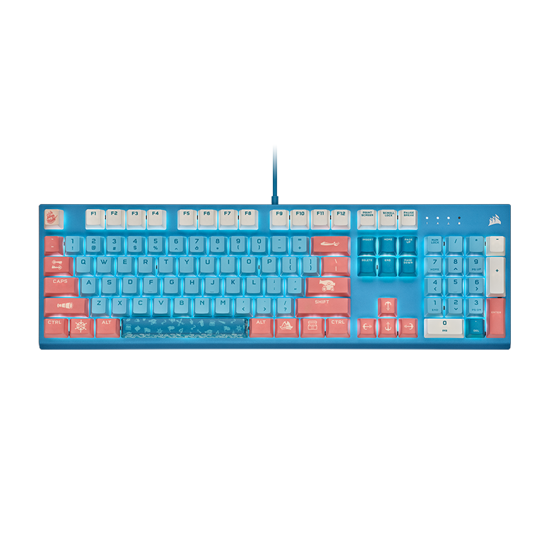 美商海盗船 (USCORSAIR) 碧蓝之海 航海主题机械键盘 游戏键盘 有线键盘 RGB背光 CHERRY MV轴体    569元