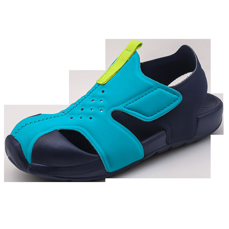 radinka2024夏新款儿童凉鞋糖果纯色童凉鞋软底防滑男童沙滩鞋jjt 蓝