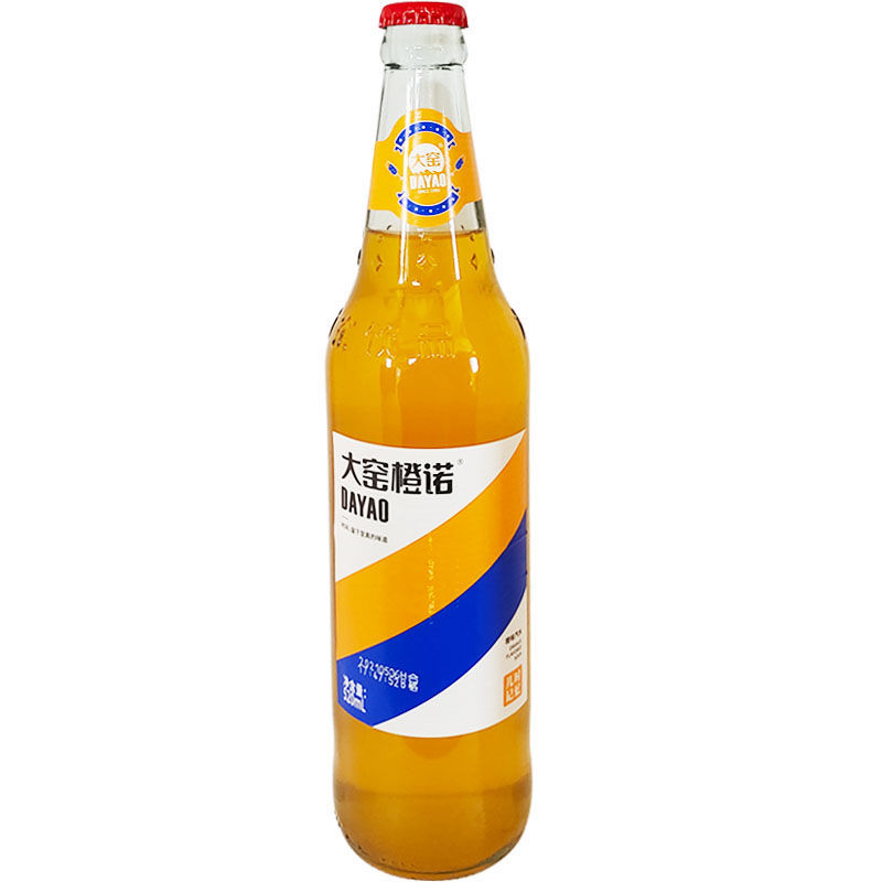 内蒙古大窑嘉宾汽水 550ml  原味橙味汽水碳酸饮料 玻璃瓶罐装可选