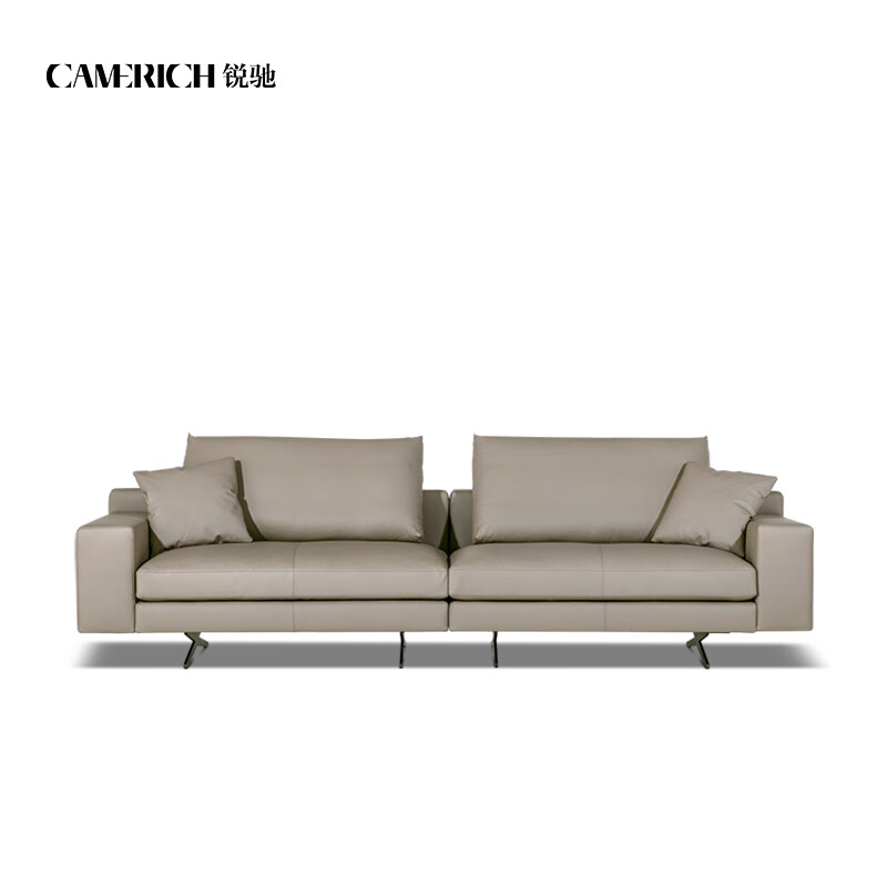 锐驰(camerich)全皮沙发 进口头层牛皮 轻奢风 锐驰家具 wake维克