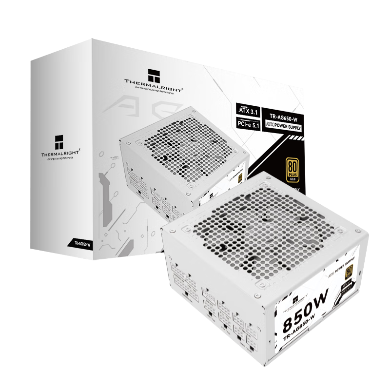 Thermalright Դ TR-AG850-W 850W, ATX3.1, ȫģ, PCIE5.1, ȫϵʵ449.1Ԫ