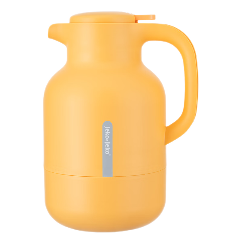 JEKO&JEKO保温壶家用热水瓶玻璃内胆大容量暖水壶宿舍开水瓶 2L黄色