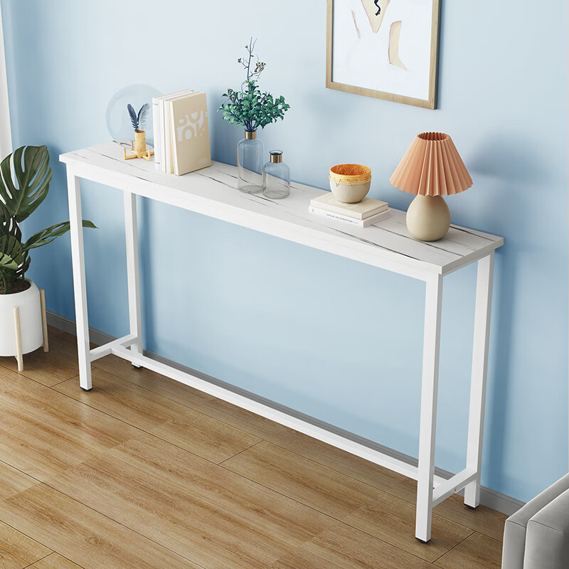 子木雅居长条桌窄桌夹缝长条桌多层置物架窄架电脑桌简易小桌子阳台窄