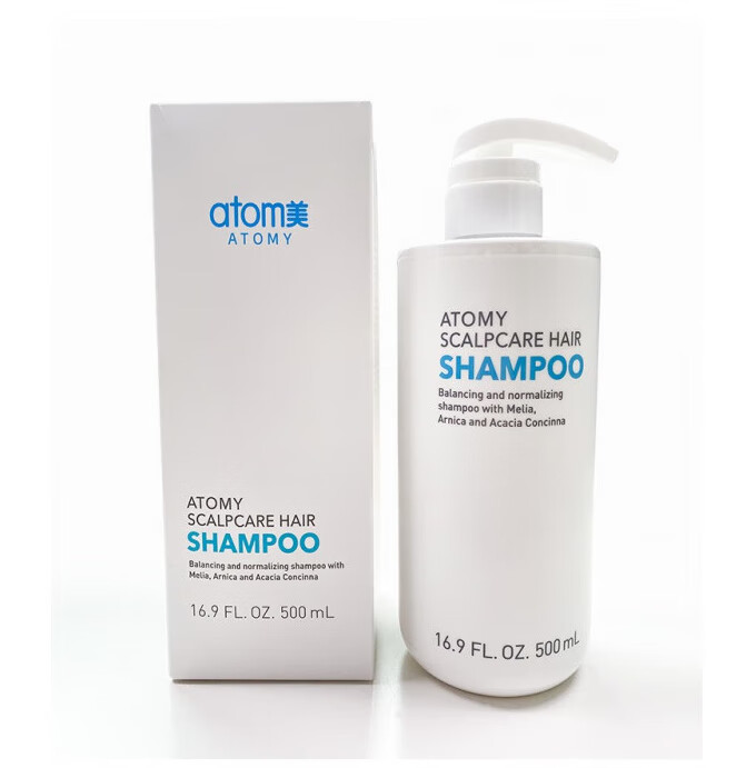 艾多美洗发水atom美深层清洁去油头皮屑 舒爽洗发露500ml