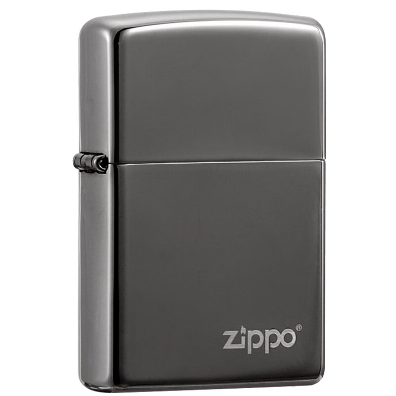 zippo防风煤油打火机美版原版在册黑冰商标礼 黑冰商标—新机无油