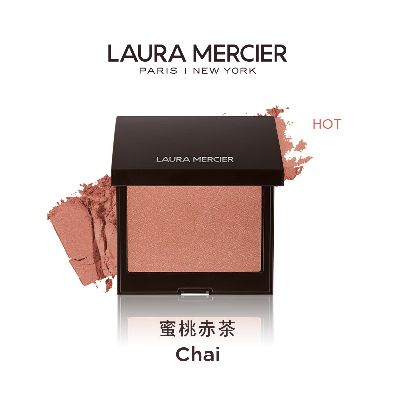 Laura MercierLauraMercier罗拉玛希腮红细闪哑光单色低饱和 Chai 蜜桃赤茶  6g