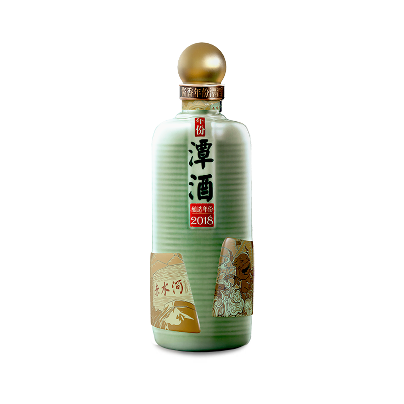 潭酒 年份潭酒2018 53%vol 酱香型白酒 500ml 单瓶装