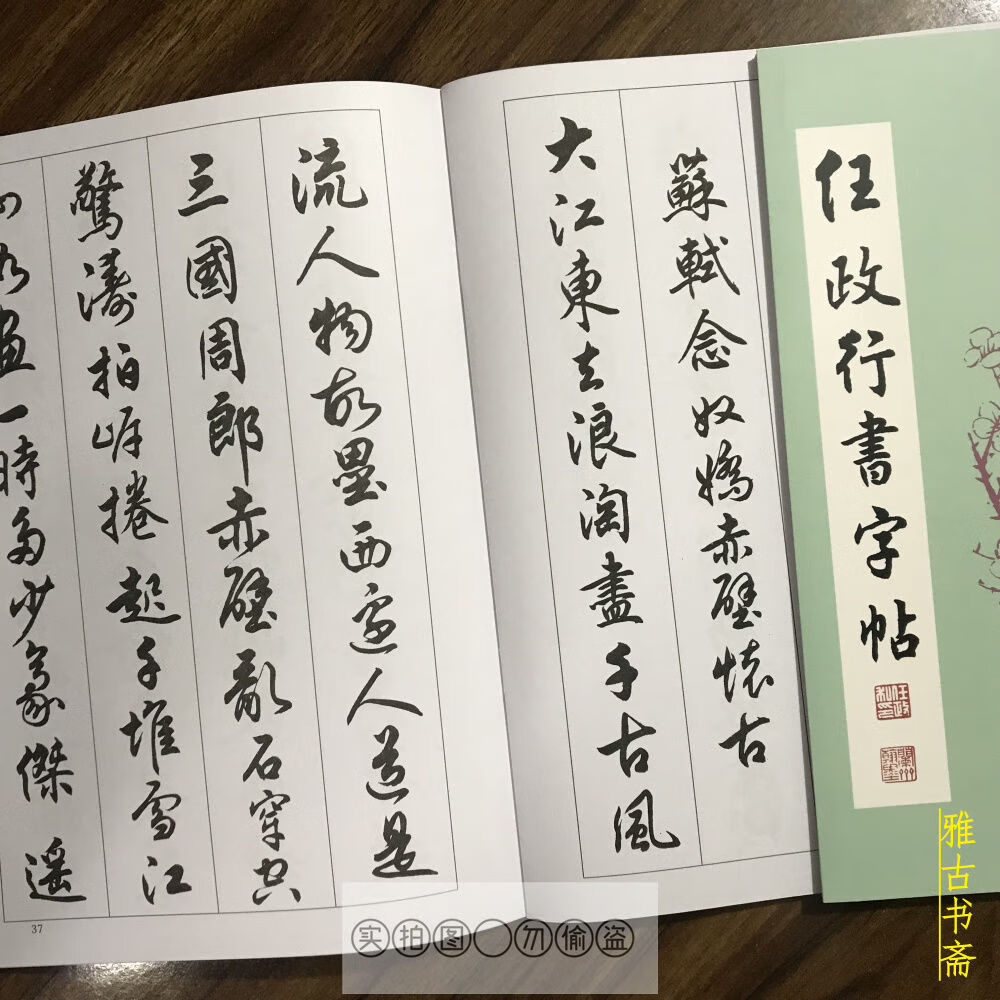 任政行楷毛笔书法字帖行书 岳飞满江红古诗词赏析字帖临摹 任政书法集
