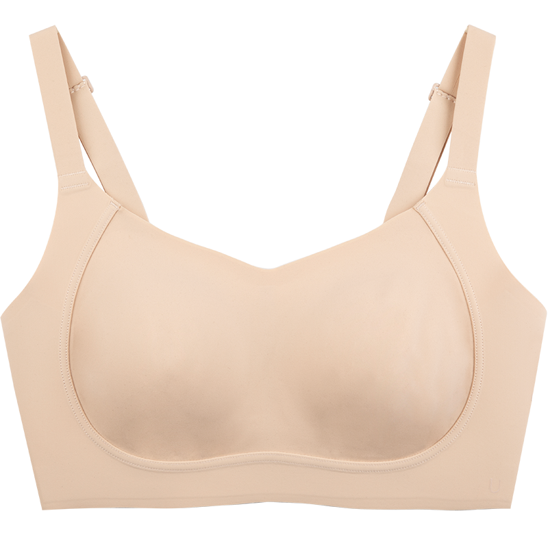ubras母親節(jié)禮物側(cè)收大杯文胸收副乳內(nèi)衣女大胸顯小防下垂胸罩粉底液 【熱賣(mài)】可調(diào)肩帶-裸感膚 XL (85B/85C/85D)