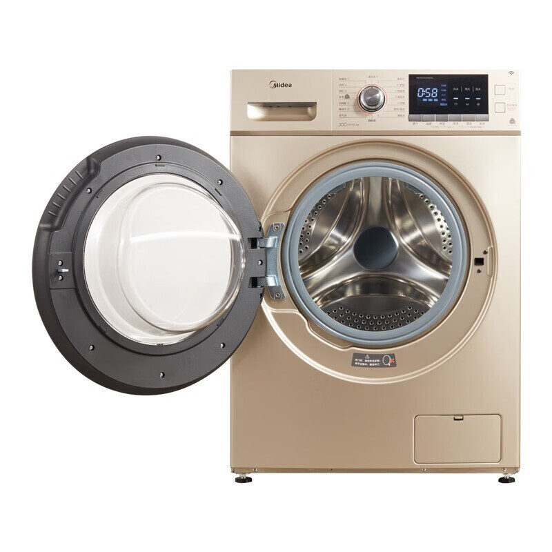 美的（Midea）10公斤滚筒全自动洗衣机 洗烘一体 变频家用高温除菌除螨洗空气洗 MD100S31WDG
