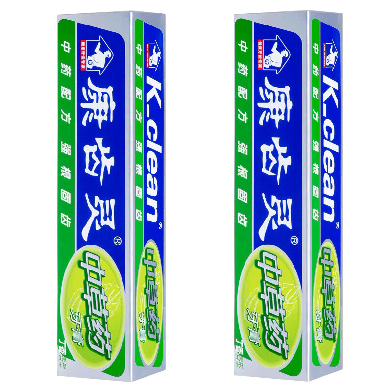 康中医康齿灵中草药牙膏108gx2支中草本清新口气丁香口腔上火护龈异味