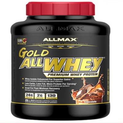 ALLMAX 美国allwhey 经典乳清蛋白质粉补剂男女5磅 2磅-80%蛋白含量 香草口味