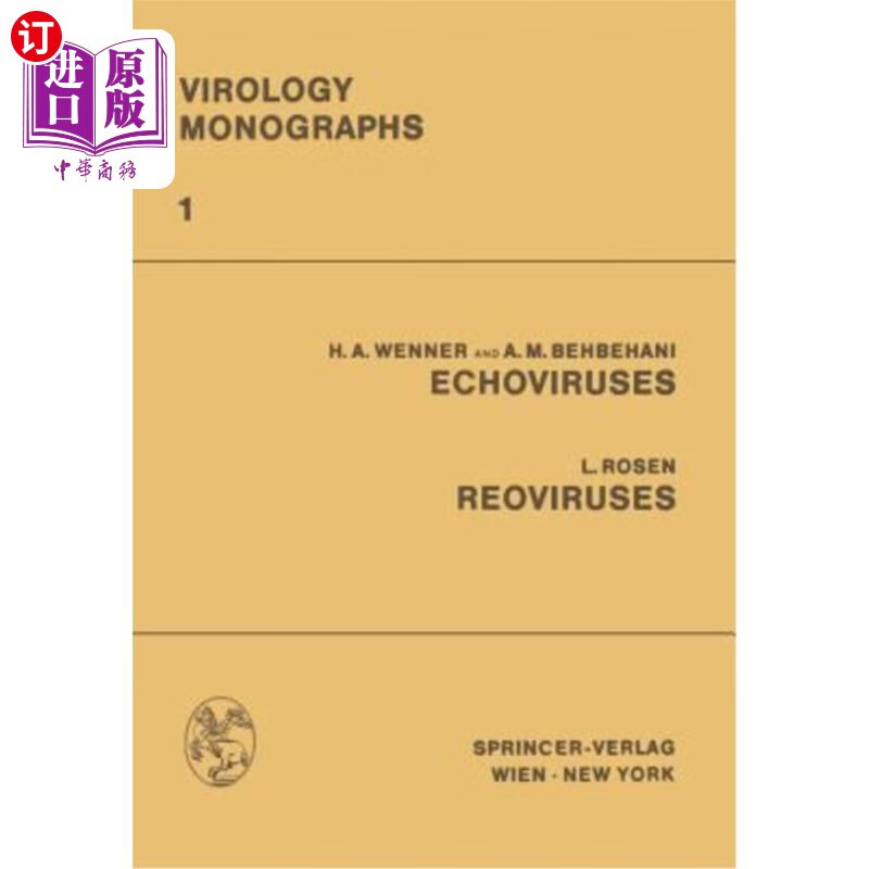 海外直订医药图书echoviruses reoviruses 呼肠孤病毒