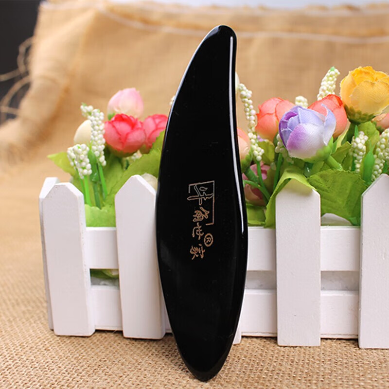 牛角世家长条梭子形刮痧板大部位背面颈部疏通按摩经络水牛角刮痧 单