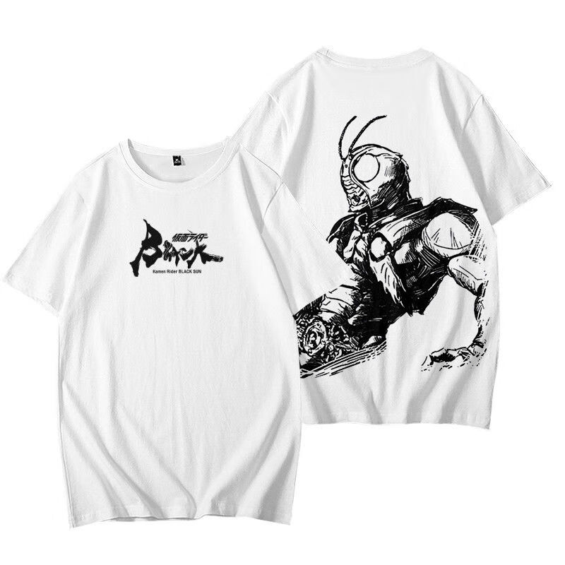 新假面骑士黑日blacksun南光太郎经典款短袖t恤宽松二次元衣服夏 1款