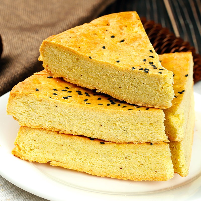 天香坊陕西特产天香坊油酥锅盔馍手工锅盔饼 450g×2袋