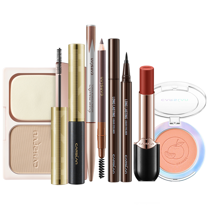 卡姿兰（Carslan） 彩妆礼盒 化妆品全套组合初学者送小样 自然淡妆裸妆套装七夕情人节礼物送女友 轻熟女神妆（6件套）