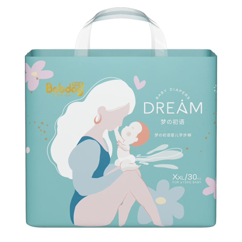 【价格走势】BOBDOG梦初语婴儿学步裤拉拉裤XXL码30片值得信赖