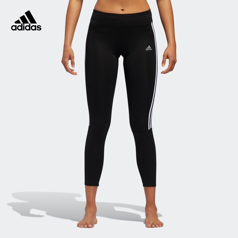 adidas阿迪达斯官网女装跑步运动加厚紧身裤CZ8095 黑色/白 A/S