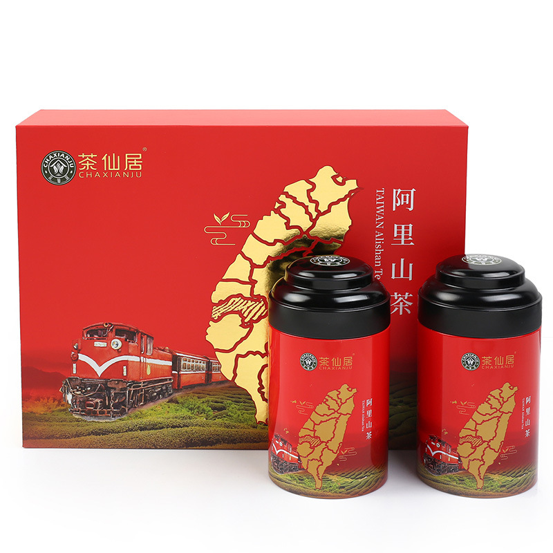 茶仙居（CHAXIANJU） 阿里山高山茶 台湾清香型清醇甘鲜乌龙茶叶300g礼盒装