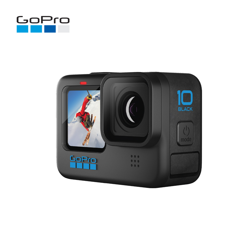GoPro HERO10 Black 运动相机 Vlog摄像机 防水自拍续航礼盒（单机+三向自拍杆+双充+单电池+64G内存卡） 