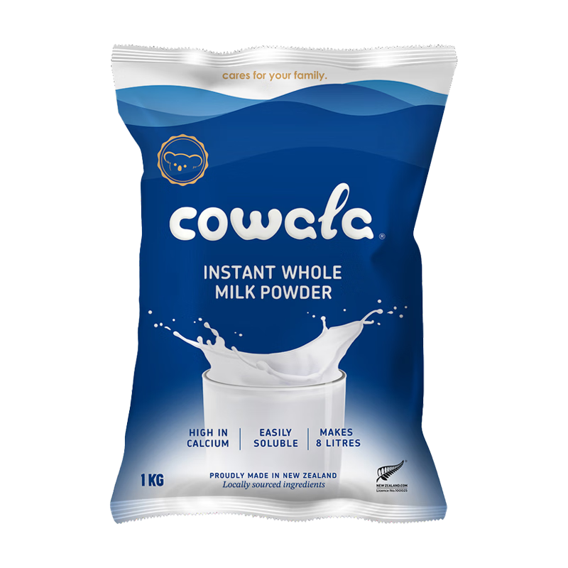 cowala咔哇熊学生速溶奶粉成人中老年高钙新西兰全脂奶粉2袋