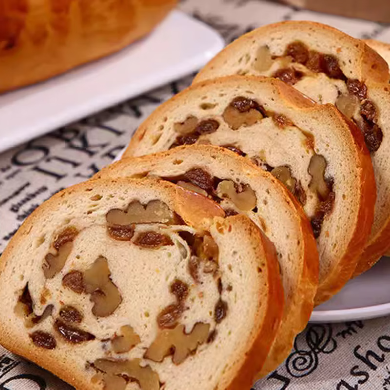 不二搭档全麦黑麦坚果俄罗斯大列巴面包无糖早餐车轮切片面包代餐独立包装 全麦 50g*8包