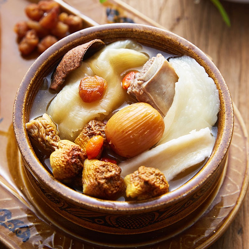 广东滋补红润美肤汤包料煲汤材料养生食材姬松茸花胶桂圆肉汤【推荐】