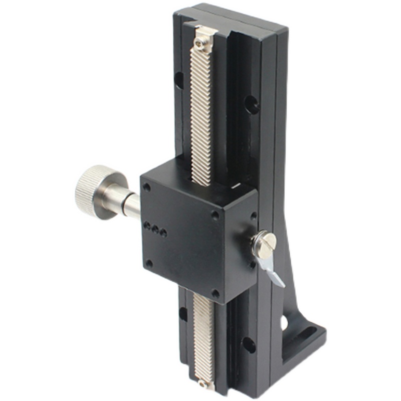 z轴燕尾槽滑台长行程齿轮齿条手动微调位移平台lwz25/40/60工作台