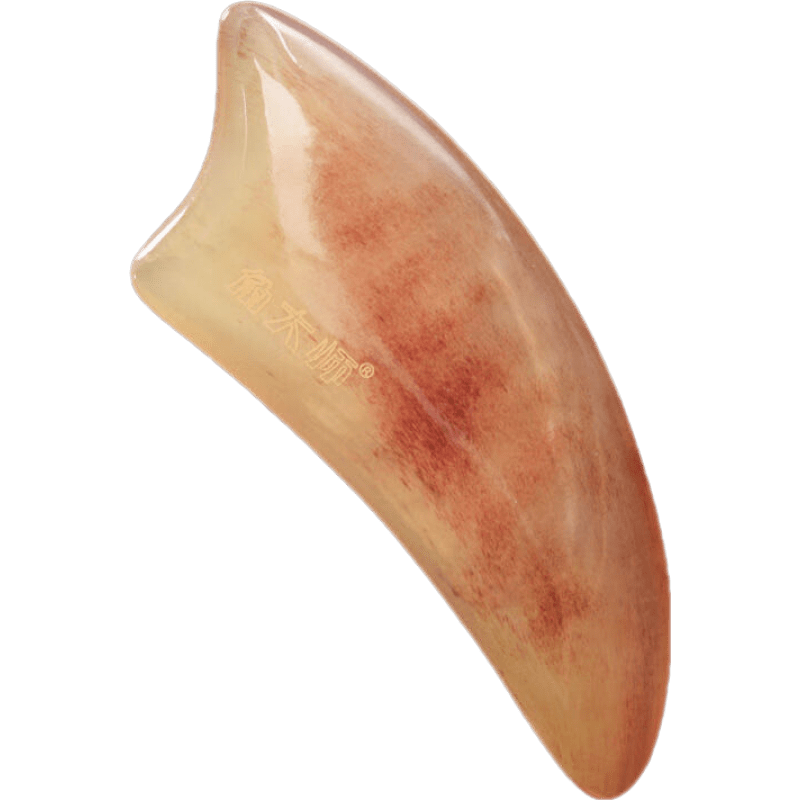 健醫(yī)師特厚藏羊角刮痧板按摩板臉部面部美容撥筋棒背部全身通用家用神器 超大號(hào)珍藏版14MM【超大肥厚】