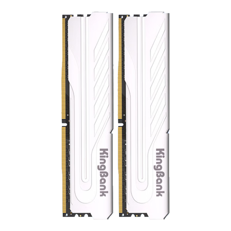 KINGBANK 金百达 32GB(16GBX2)套装 DDR5 6400 台式机内存条海力士M-die颗粒 银爵 C32