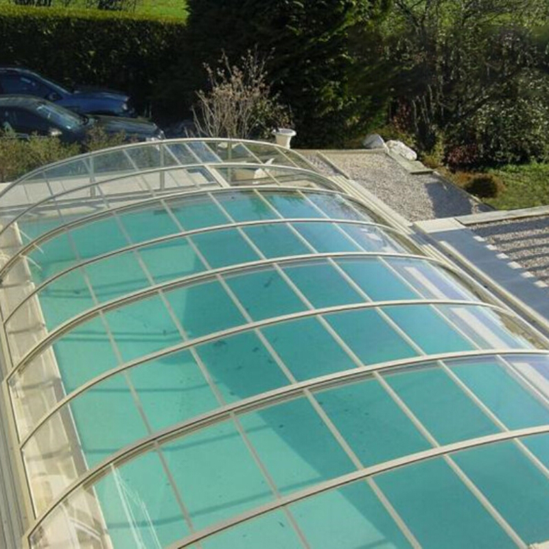 阳光板透明耐力板雨棚板树脂瓦建材房顶阳台户外防雨防晒彩钢瓦pc采光