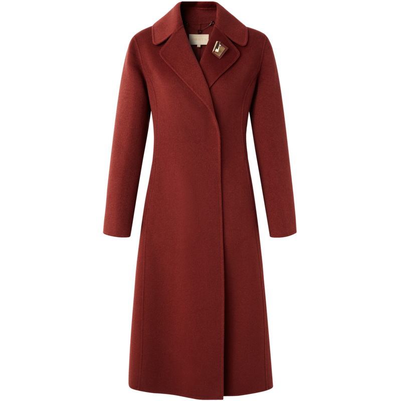 PORTS寶姿秋冬新品女裝毛呢大衣LM9C071NZF064 濃郁可可 S (4)