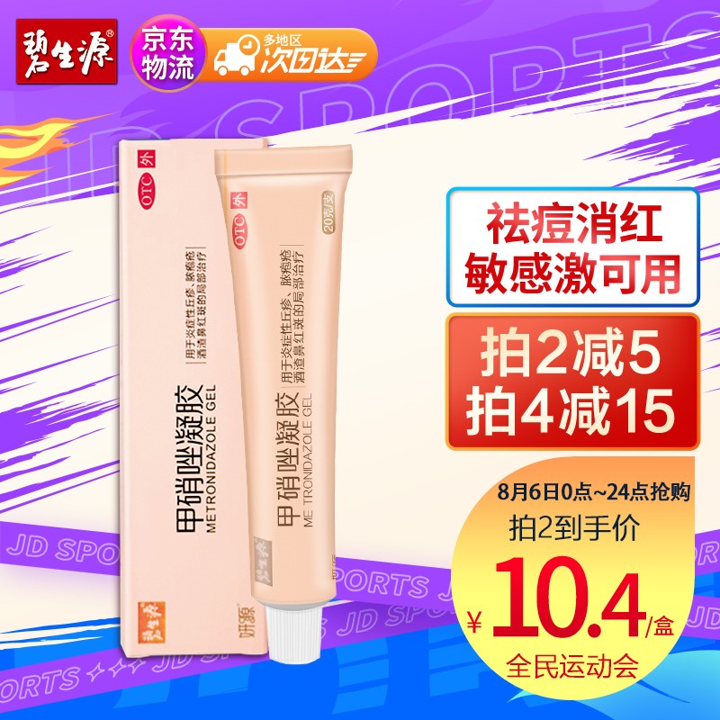 碧生源甲硝唑凝胶价格走势,治疗皮肤症状的理想选择