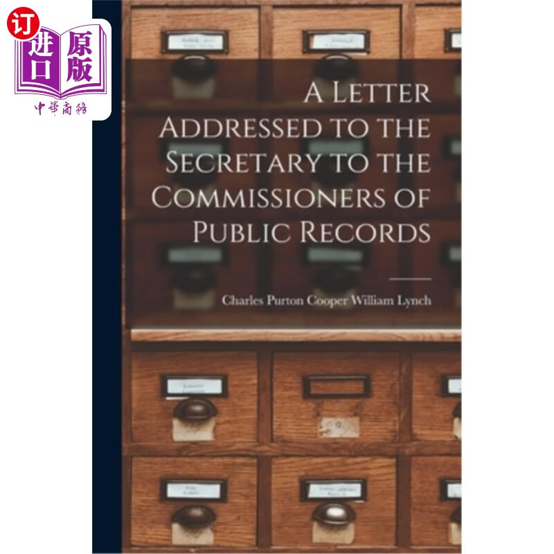 海外直订a letter addressed to the secretary to the commissioners