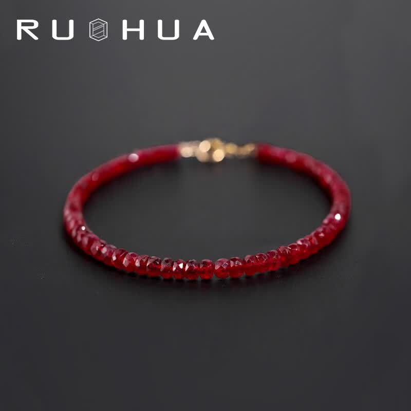 若华（RUOHUA）婉尔 鸽血红宝石手链女18K黄金彩宝饰品礼物 宝石直径3.5-4mm 17cm怎么样,好用不?