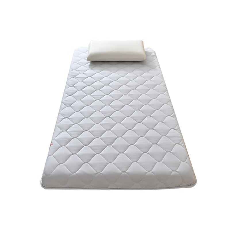 国美真选加厚榻榻米床垫软垫褥子1.5m学生宿舍单人双人上下铺床垫 蓝色9cm 100*200cm