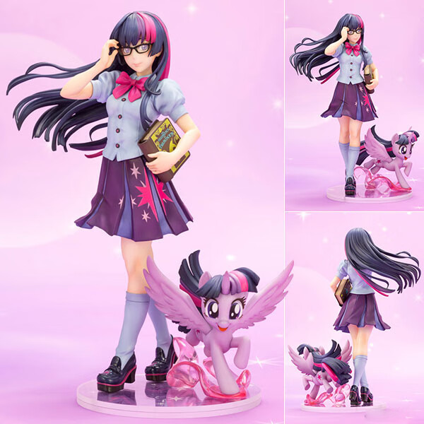 小马宝莉手办人形公仔雕像模型摆件礼物彩虹小马周边 紫悦【21cm】