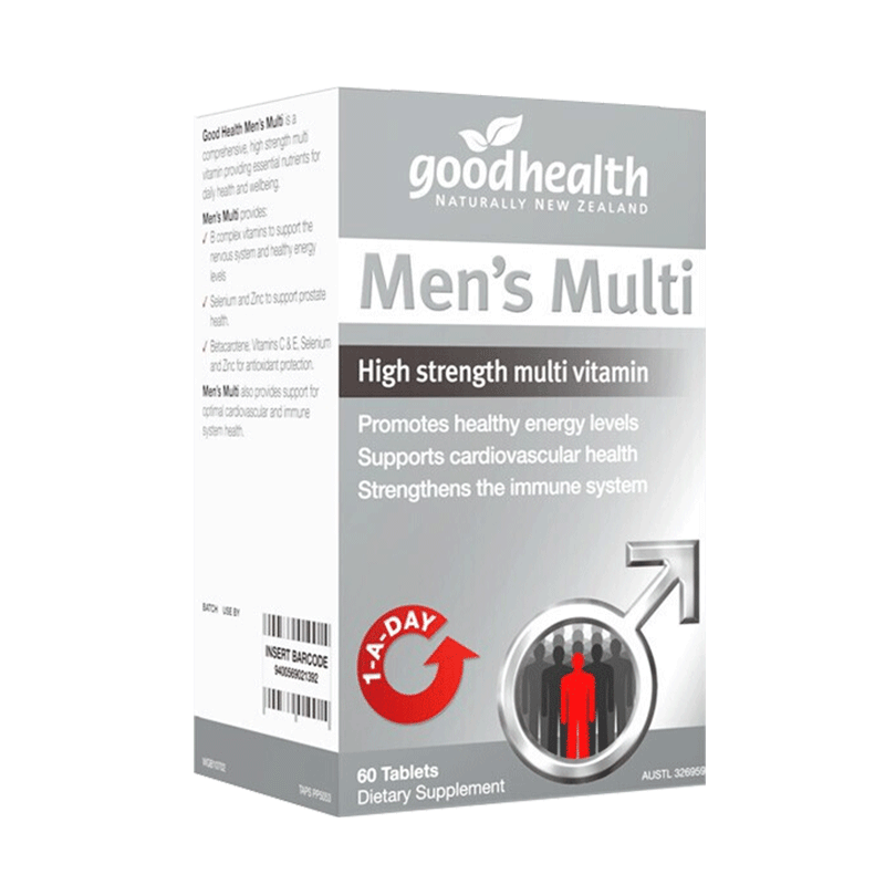 goodhealth好健康男士复合维生素片60粒 新西兰进口专为男性设计100018320493
